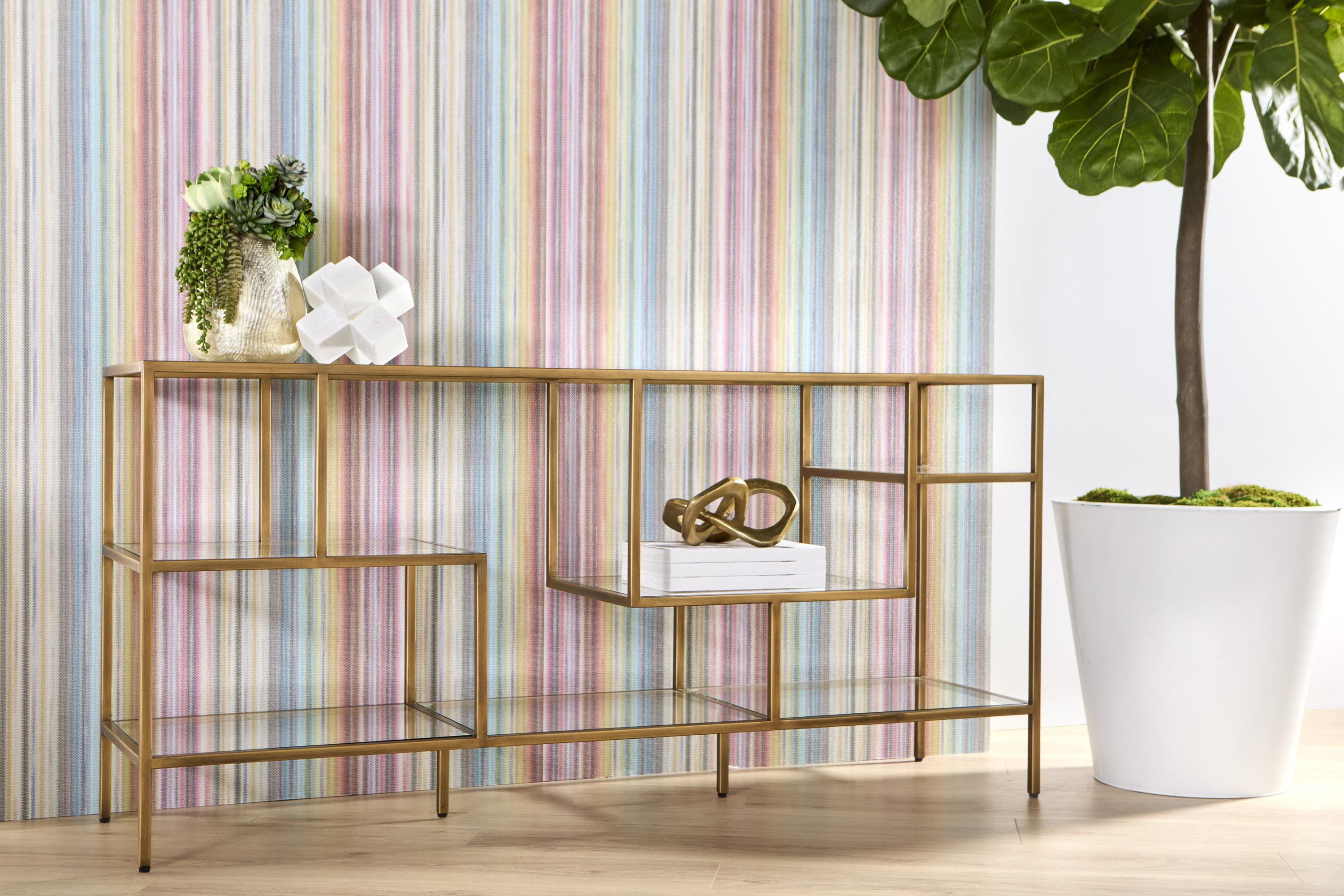 Low brass bookshelf deals